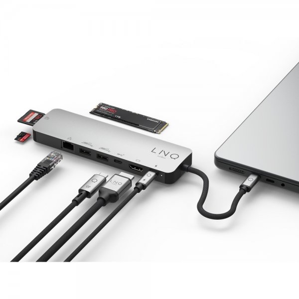LINQ by Elements 9 in 1 PRO SSD USB-C Multiport Hub