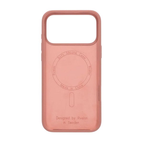 Rvelon iPhone 17 Pro Max Deksel Silikon MagSafe Rosa