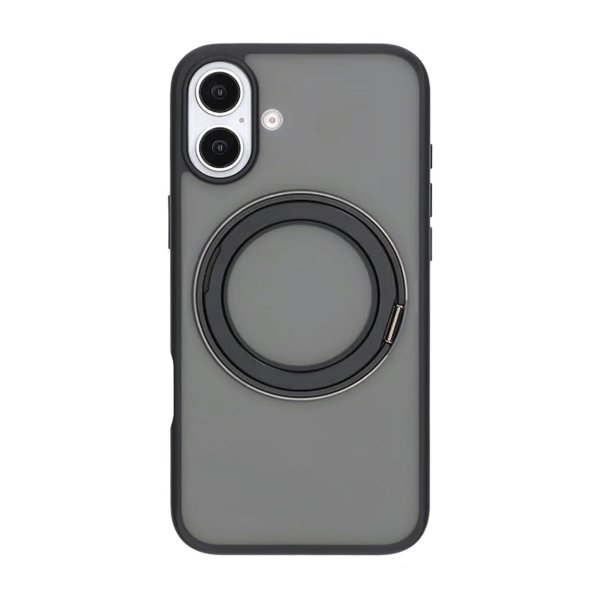 iPhone 16 Deksel Roterbart Stativ Svart