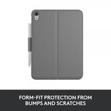Logitech iPad 10.9 (gen 10)/iPad 11 (A16) Etui med Tastatur Slim Folio Oxford Grey Nordic