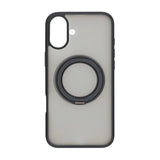 iPhone 16 Plus Deksel Roterbart Stativ Svart