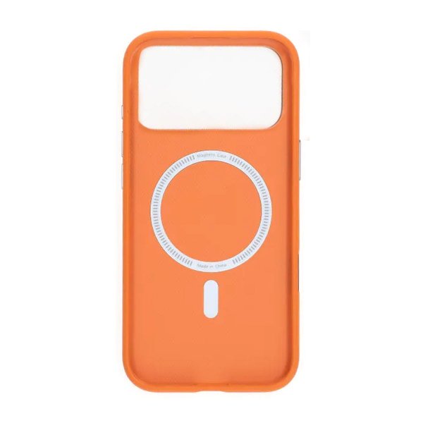 iPhone 17 Pro Deksel Kunstlæder MagSafe Oransje