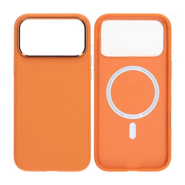 iPhone 17 Pro Max Deksel Kamerastøtfanger MagSafe Oransje