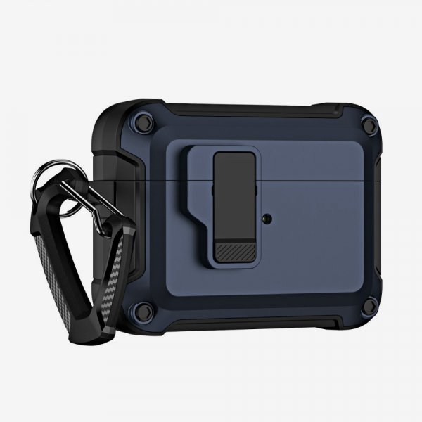 AirPods Pro 2 Deksel med Karabinkrok Mörkblå