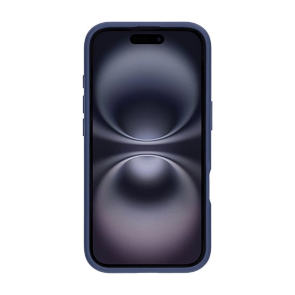 iPhone 16 Pro Deksel Roterbart Stativ Blå