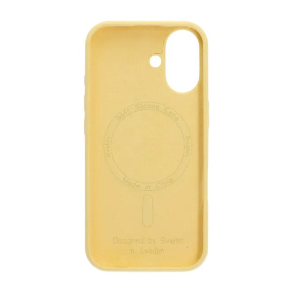 Rvelon iPhone 17 Deksel Silikon MagSafe Gul