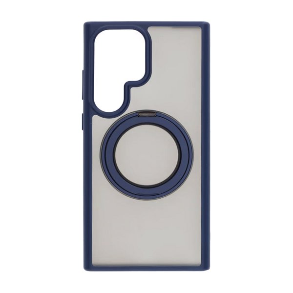 Samsung Galaxy S23 Ultra Deksel Roterbart Stativ Blå