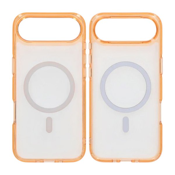 iPhone Air Deksel TPU MagSafe Oransje Transparent