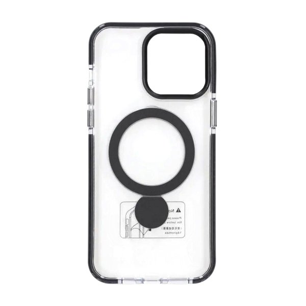 iPhone 15 Pro Deksel Ring Stand MagSafe Svart