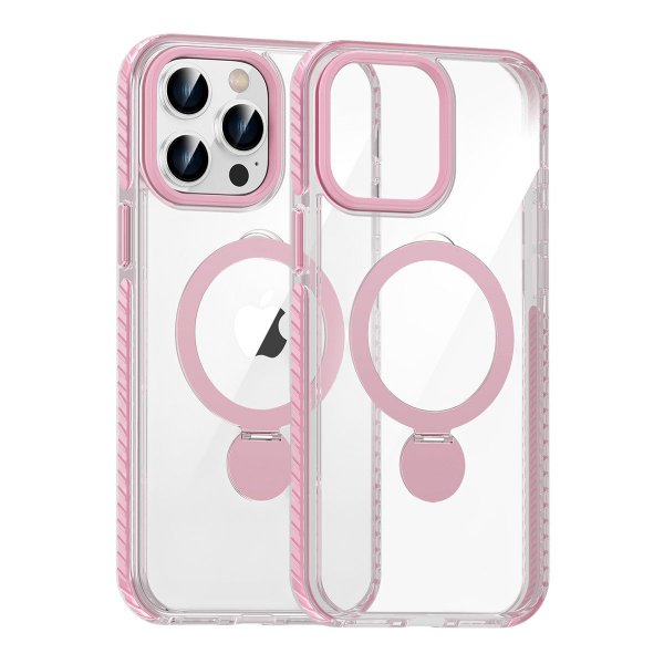 iPhone 14 Pro Deksel Ring Stand MagSafe Rosa