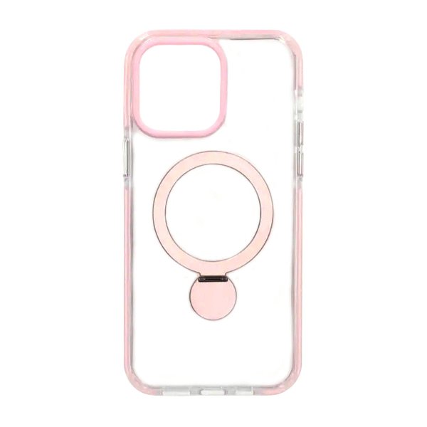 iPhone 14 Pro Max Deksel Ring Stand MagSafe Rosa