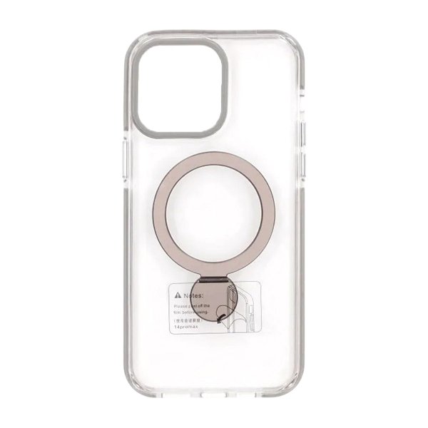 iPhone 15 Pro Deksel Ring Stand MagSafe Transparent