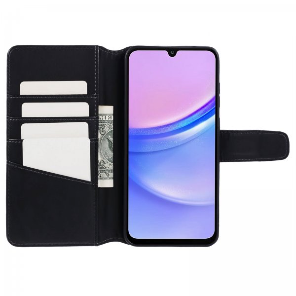 Nordic Covers Samsung Galaxy A15 Etui Essential Leather Raven Black
