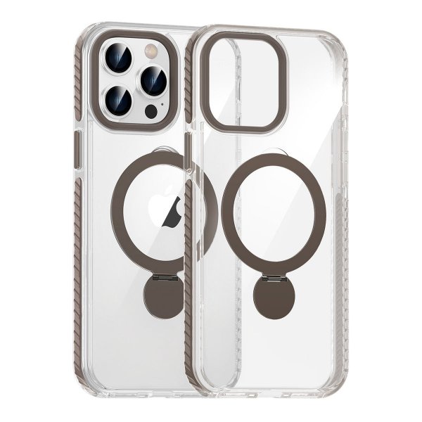 iPhone 14 Pro Deksel Ring Stand MagSafe Transparent