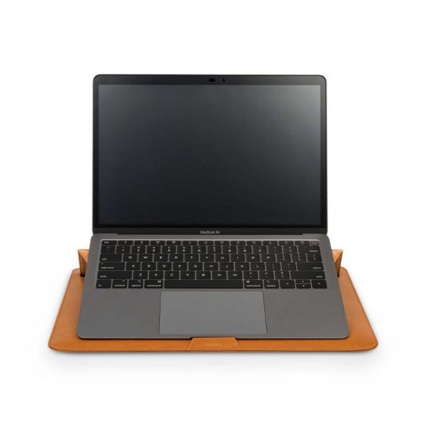 Moshi Sleeve Muse 3-in-1 Slim Laptop Sleeve Caramel Brown