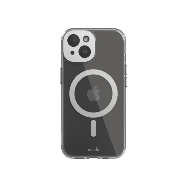 Moshi iPhone 15 Deksel iGlaze MagSafe Luna Silver
