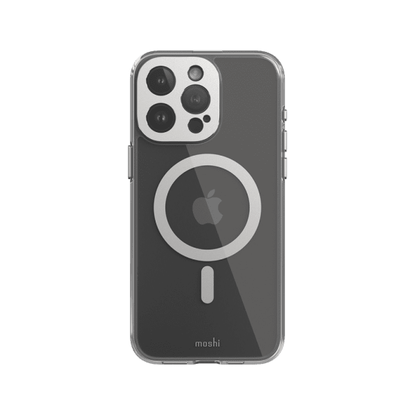 Moshi iPhone 15 Pro Max Deksel iGlaze MagSafe Luna Silver
