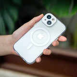 Moshi iPhone 15 Pro Deksel iGlaze MagSafe Meteorite Gray