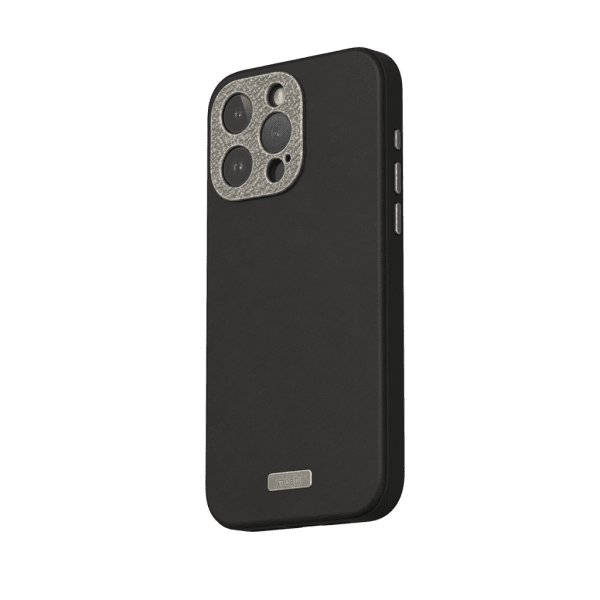 Moshi iPhone 15 Pro Max Deksel Napa MagSafe Midnight Black
