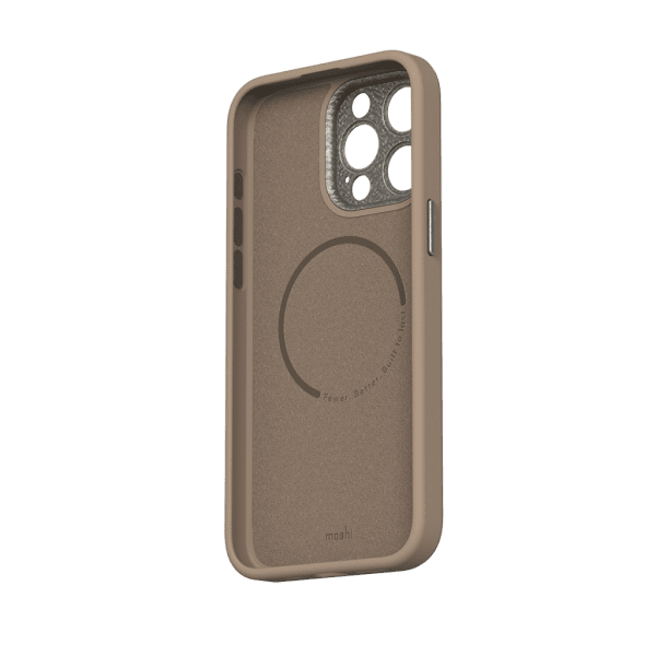 Moshi iPhone 15 Pro Max Deksel Napa MagSafe Woodsmoke Brown