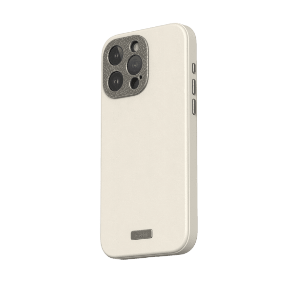 Moshi iPhone 15 Pro Max Deksel Napa MagSafe Eggnog White