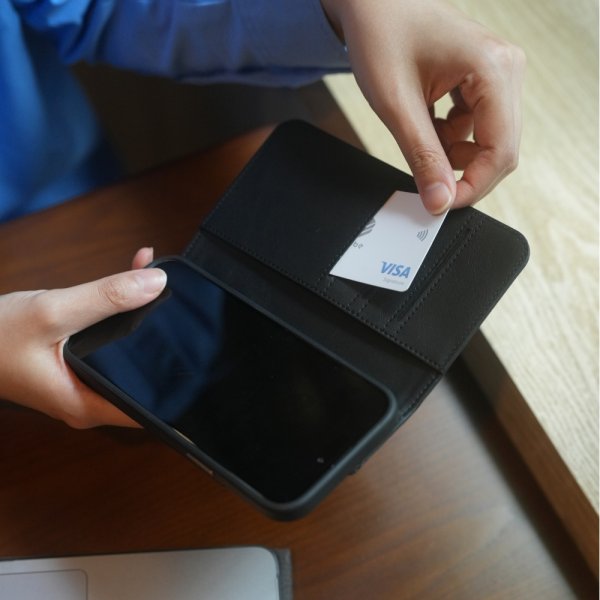 Moshi iPhone 15 Etui Overture MagSafe Midnight Black