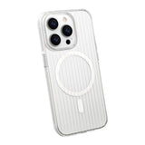 iPhone 15 Deksel Korrugerte MagSafe Transparent