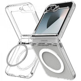 Spigen Samsung Galaxy Z Flip 6/Galaxy Z Flip 7 FE Deksel Ultra Hybrid Pro MagFit Clear White