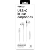 Celly Hodetelefoner UP1200 In-Ear USB-C Hvit
