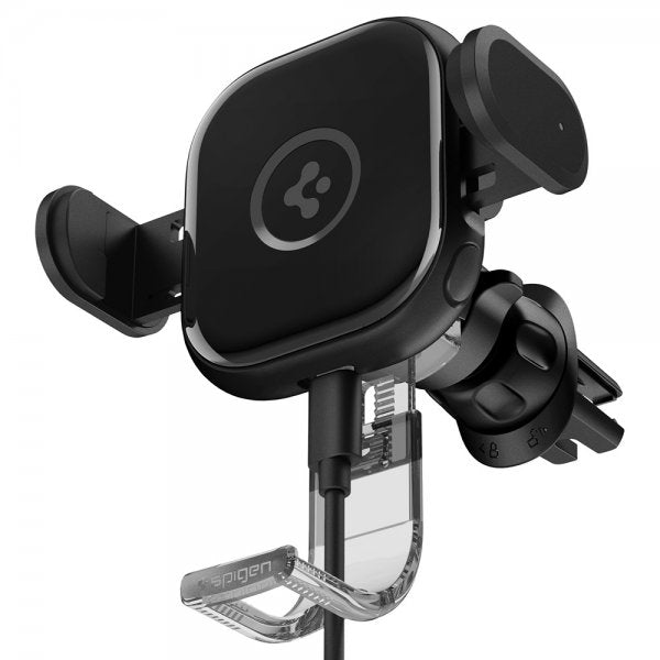 Spigen Mobilholder til bil OneTap Pro Air Vent Mount Charger 15W Svart