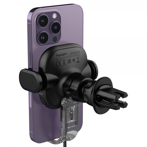 Spigen Mobilholder til bil OneTap Pro Air Vent Mount Charger 15W Svart