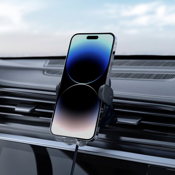 Spigen Mobilholder til bil OneTap Pro Air Vent Mount Charger 15W Svart
