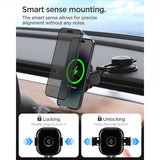 Spigen Mobilholder til bil OneTap Pro Dashboard Mount Charger 15W Svart