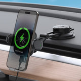 Spigen Mobilholder til bil OneTap Pro Dashboard Mount Charger 15W Svart