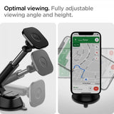 Spigen Mobilholder til bil OneTap Magnetic Car Mount Dashboard Wireless Charging Svart