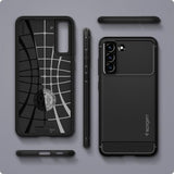 Spigen Samsung Galaxy S21 FE Deksel Rugged Armor Matte Black