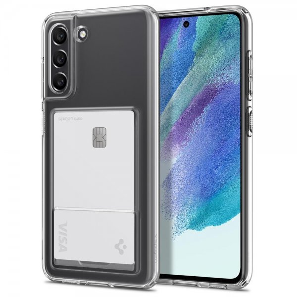 Spigen Samsung Galaxy S21 FE Deksel Crystal Slot Crystal Clear