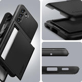 Spigen Samsung Galaxy S21 FE Deksel Slim Armor CS Svart