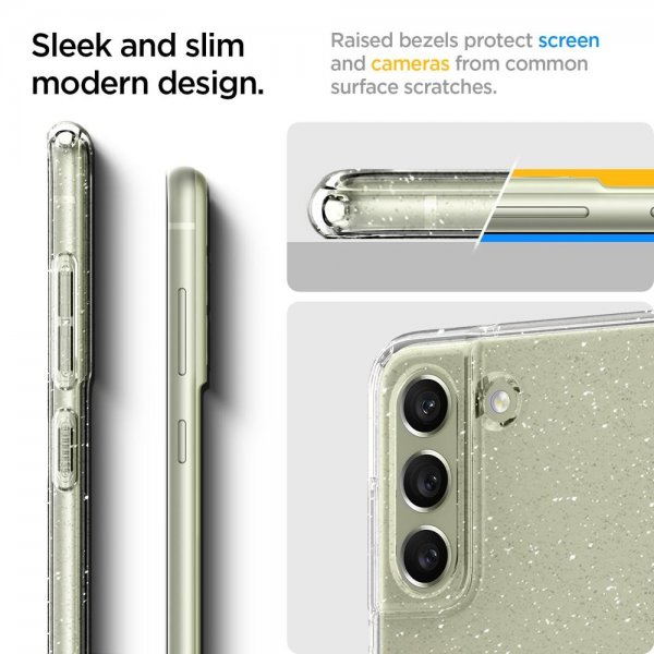 Spigen Samsung Galaxy S21 FE Deksel Liquid Crystal Glitter Crystal Quartz