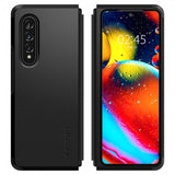 Spigen Samsung Galaxy Z Fold3 Deksel Tough Armor Svart