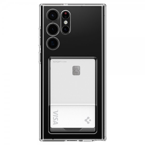 Spigen Samsung Galaxy S22 Ultra Deksel Crystal Slot Crystal Clear