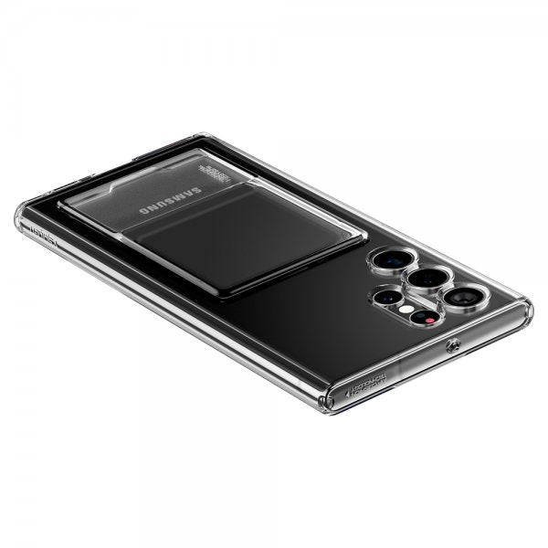 Spigen Samsung Galaxy S22 Ultra Deksel Crystal Slot Crystal Clear