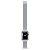 Spigen Apple Watch 45mm Armbånd Metal Fit Pro Sølv
