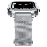 Spigen Apple Watch 45mm Armbånd Metal Fit Pro Sølv