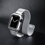 Spigen Apple Watch 45mm Armbånd Metal Fit Pro Sølv