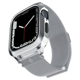 Spigen Apple Watch 45mm Armbånd Metal Fit Pro Sølv
