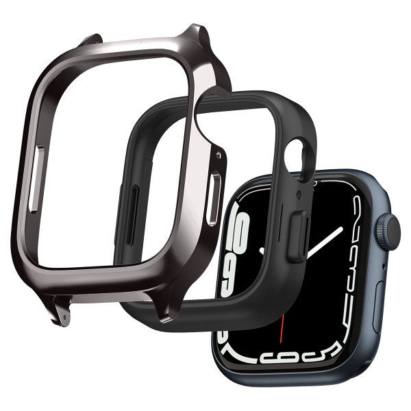 Spigen Apple Watch 45mm Armbånd Metal Fit Pro Graphite