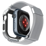 Spigen Apple Watch 40mm Armbånd Metal Fit Pro Sølv