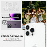 Spigen iPhone 14 Pro Max Deksel Optik Crystal Chrome Gray