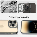 Spigen iPhone 14 Pro Max Deksel Optik Crystal Chrome Gray